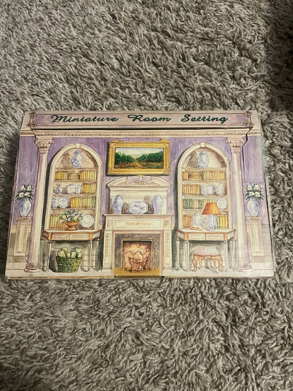 Popular Imports Miniature Room Setting PI6910 French Room Miniature Furniture